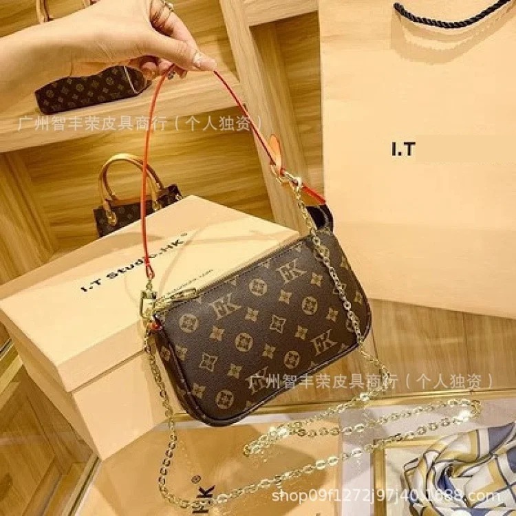 Louis Vuitton Bag Baguette Baguette Old Flower Bag Tote Women's Bag Bucket Pillow Crossbody Bag