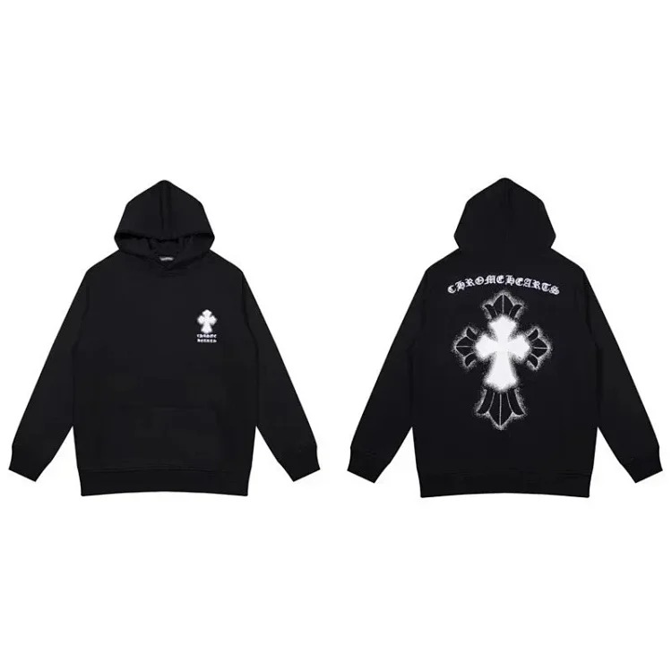 CH cross hooded sweatshirt is versatile and fashionable