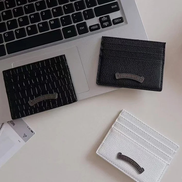 Card holder style Unisex leather case ID bag multi-position card holder