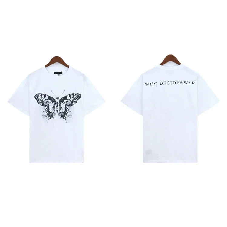 Washed printed loose men's short-sleeved t-shirt American top