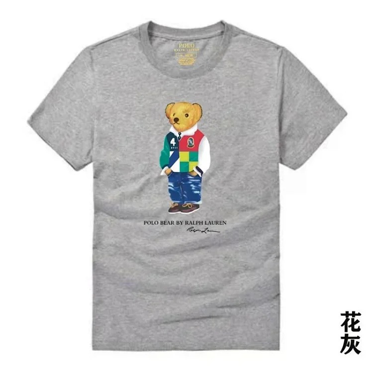 Raff the Bear summer short-sleeved T-shirt for men and women couples