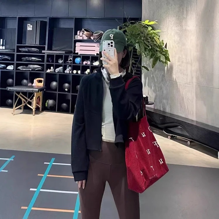 Women's Yoga Sports Coat Loose Stand-up Collar Cardigan Zipper Sweatshirt Running Fitness Yoga Jacket
