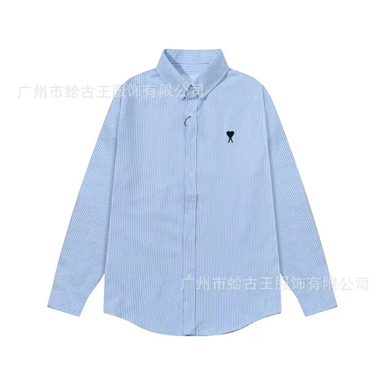 Love embroidered cotton shirt for men and women