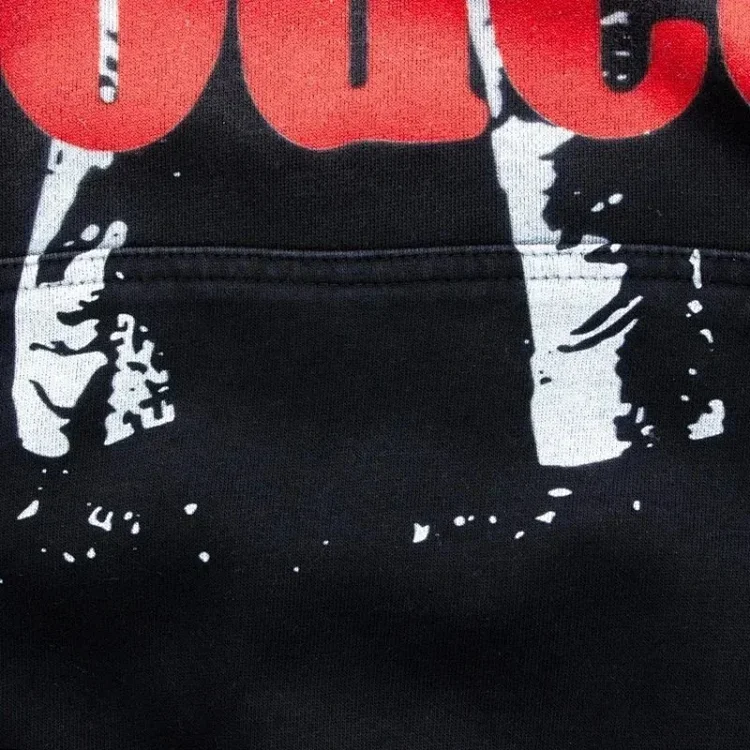 420g Heavyweight Washed Sweatshirt Travis Scott Hooded Sweatshirt Washed Spray Ma Liu Distressed Hoodie
