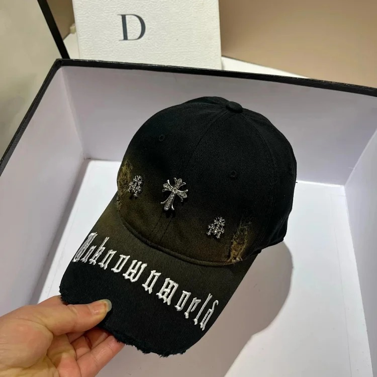 Personalized washed hole duck baseball cap
