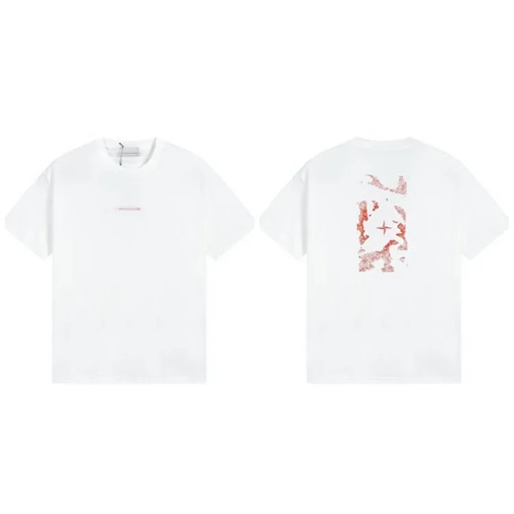 Shitongdao casual short-sleeved T-shirt printed loose round neck same style for men and women