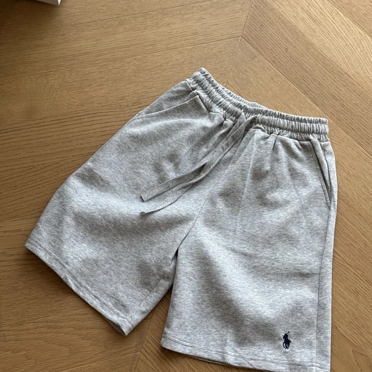 Cotton shorts, casual 50-point beach pants, casual retro pony embroidery