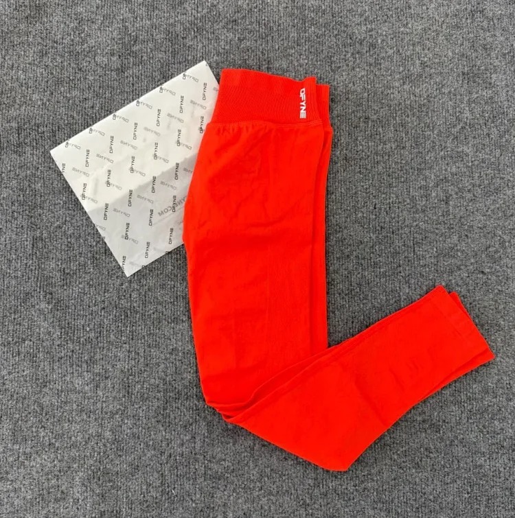 DFYNE Full-color Original Standard Popular High-elastic Yoga Fitness Running High-waist Hip-lifting Tight Yoga Pants