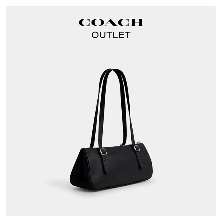 Coach Classic Baguette Bag with Shiny Leather Design for Underarm Bag