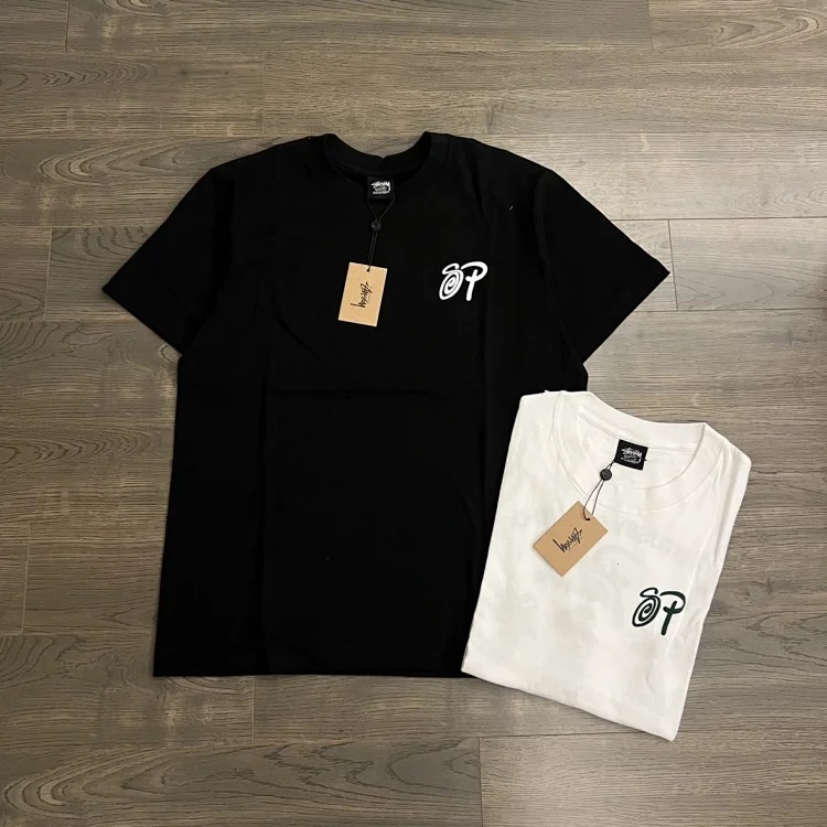 26SS STUSSY X Patta Joint Letter Logo Print Round Neck Short-sleeved T-shirt TEE
