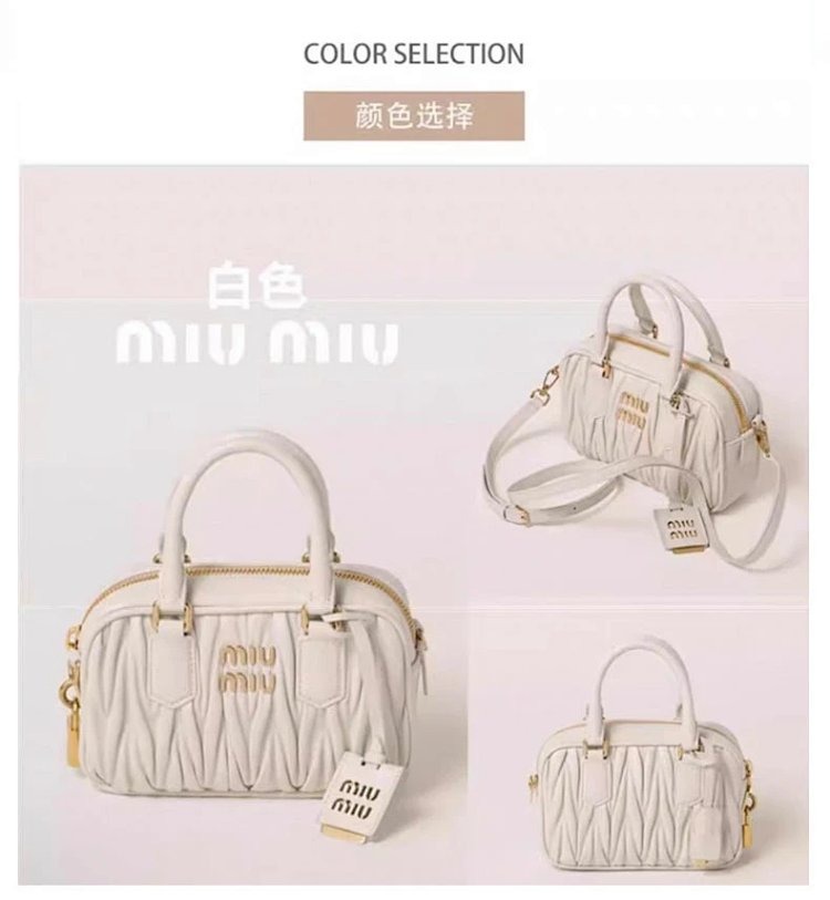 Miu Miu Miumiu Retro Leather Crossbody Bag