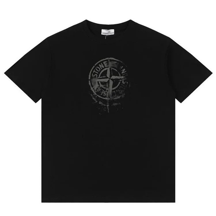 Shitongdao casual short-sleeved T-shirt printed loose round neck same style for men and women