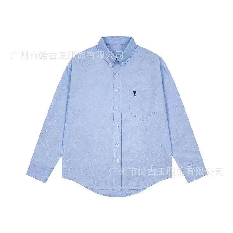 Love embroidered cotton shirt for men and women