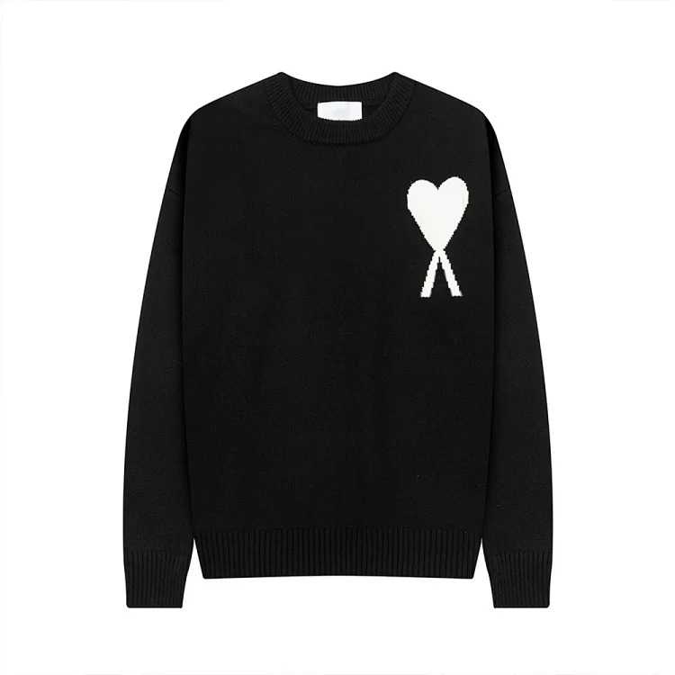 Love sweater for men and women striped youth heart casual pullover sweater