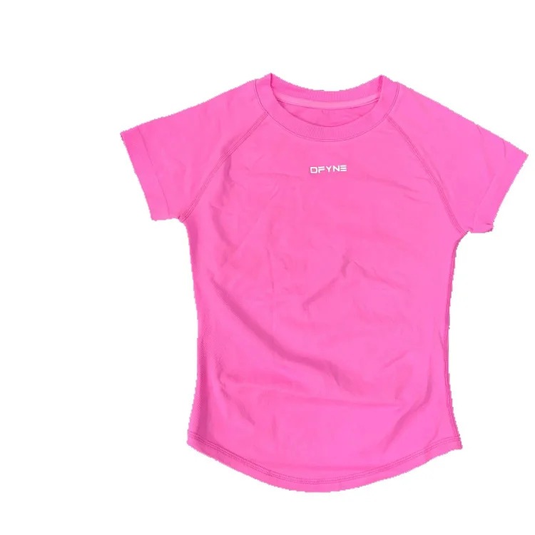 DFYNE Quick-drying Breathable Sports T-shirt Pilates Training Sports Yoga Fitness Short-sleeved Top