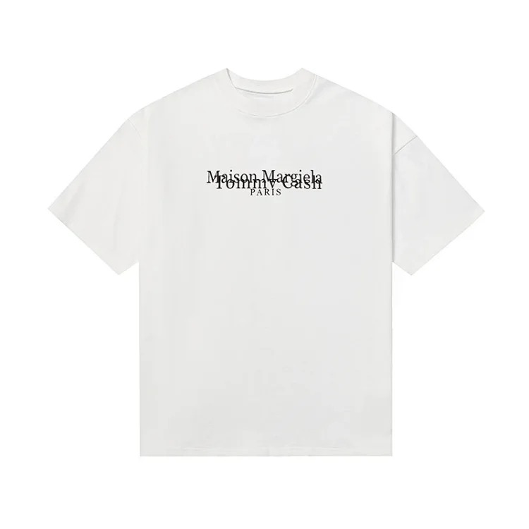 MM6 digital pattern round neck men's and women's trendy short-sleeved T-shirt series