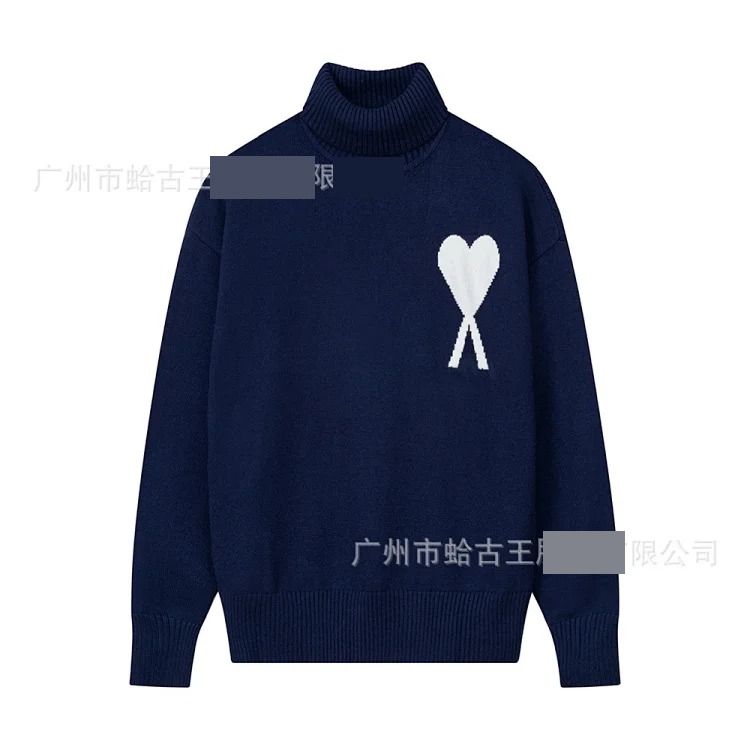 Love sweater for men and women striped youth heart casual pullover sweater