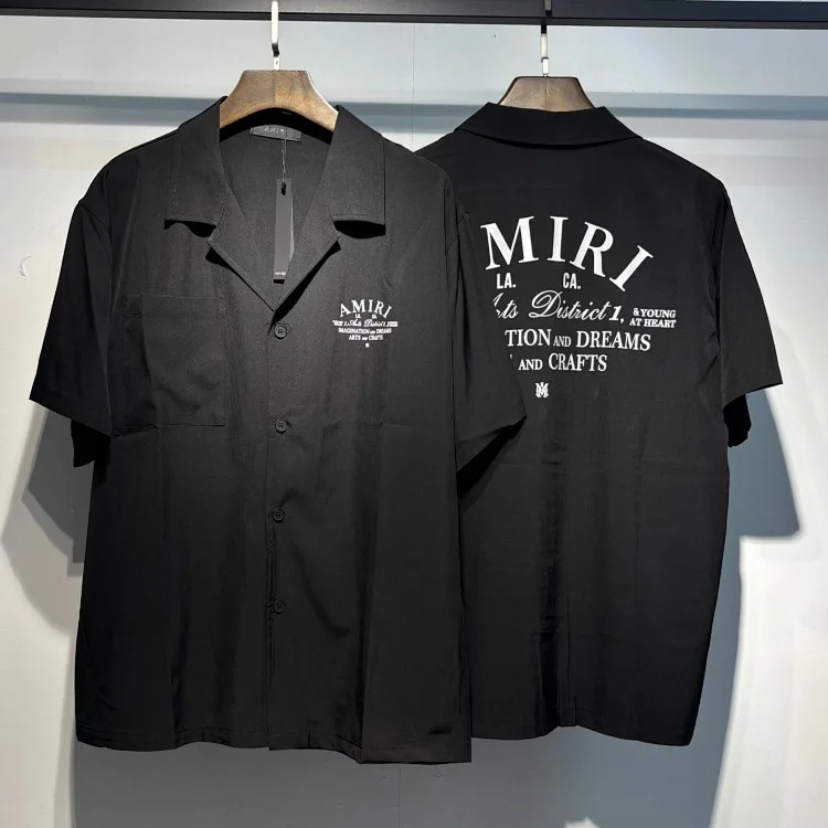Printed Street Loose Polo Shirt Women's Short Sleeve Men's T-Shirt Rice