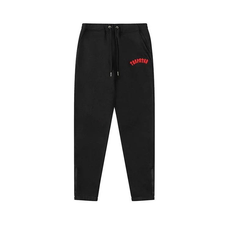 Gradient letter tiger head embroidery hooded sweatshirt + long pants sports suit