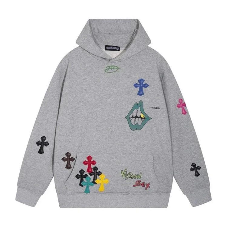 CH cross hooded sweatshirt is versatile and fashionable