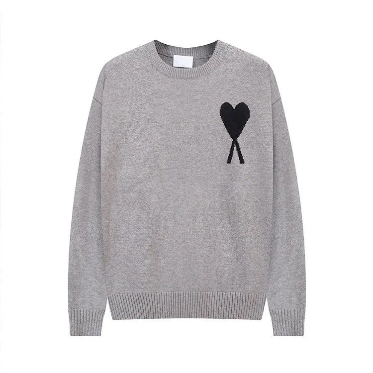 Love sweater for men and women striped youth heart casual pullover sweater