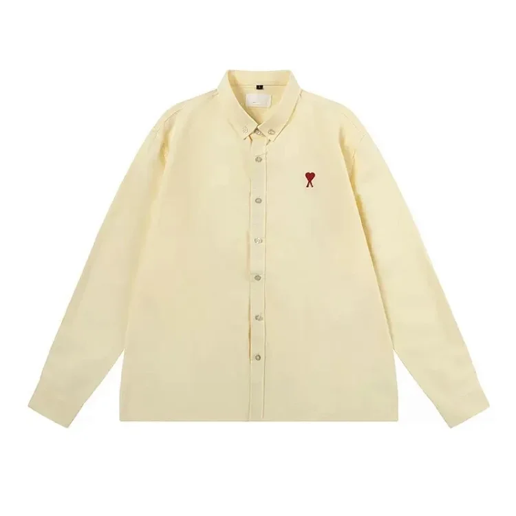 Love embroidered cotton shirt for men and women