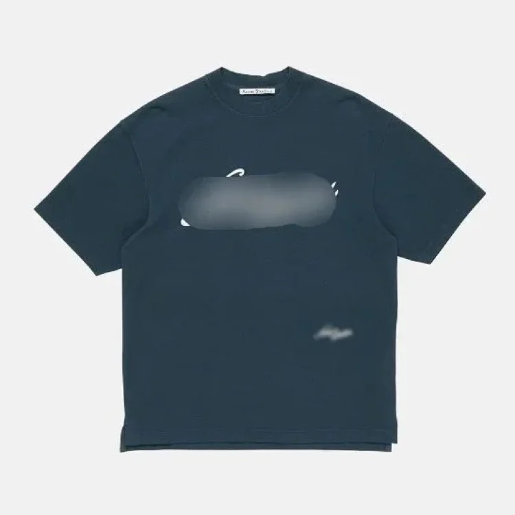 AC washed distressed printed 1996 short-sleeved sweatshirt hoodie