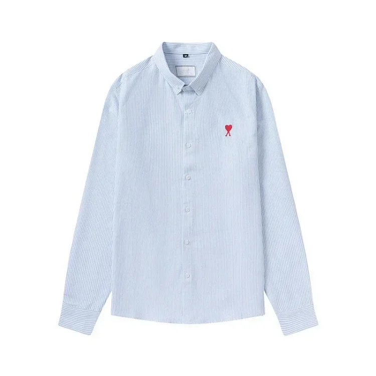 Love embroidered cotton shirt for men and women