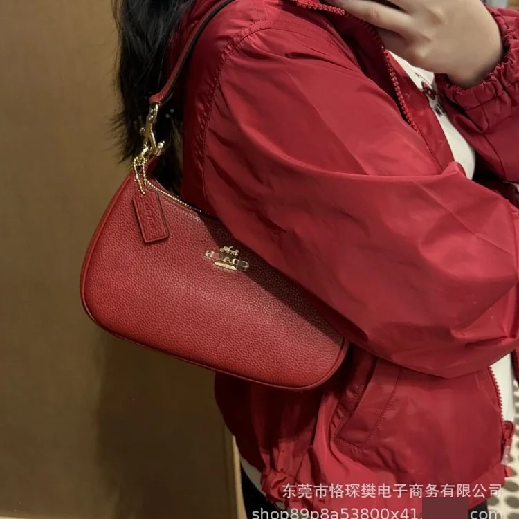 Louis Vuitton Bags Versatile High Bag Mahjong Women's Handbag Underarm Fashionable Crossbody Version Crescent Old