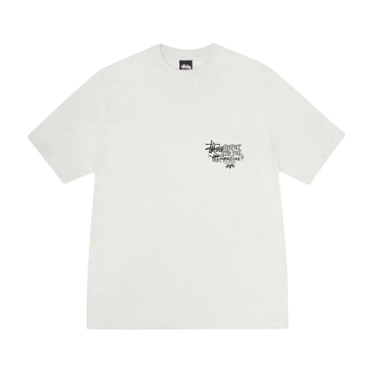 26SS STUSSY Crown Series Classic Parade Logo Printed Round Neck Short Sleeve T-Shirt