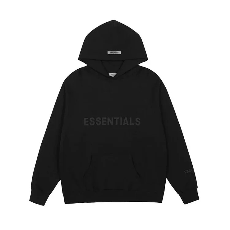 Trendy brand hooded sweatshirt plus velvet spring and autumn couple's coat
