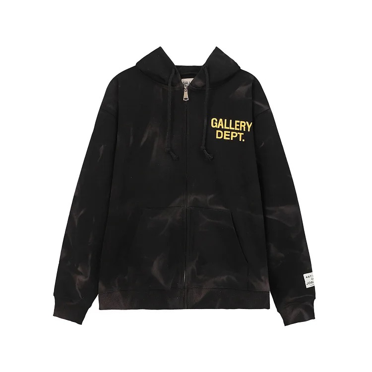 Retro distressed GD brain casual loose hooded sweatshirt for men and women with the same style hoodie