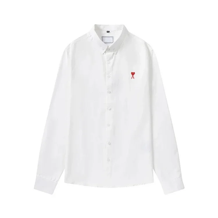 Love embroidered cotton shirt for men and women