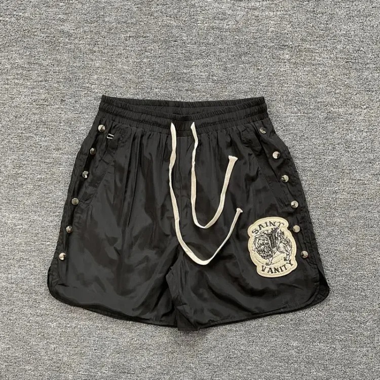 Saint letter towel embroidered hooded short-sleeved shirt casual shorts suit