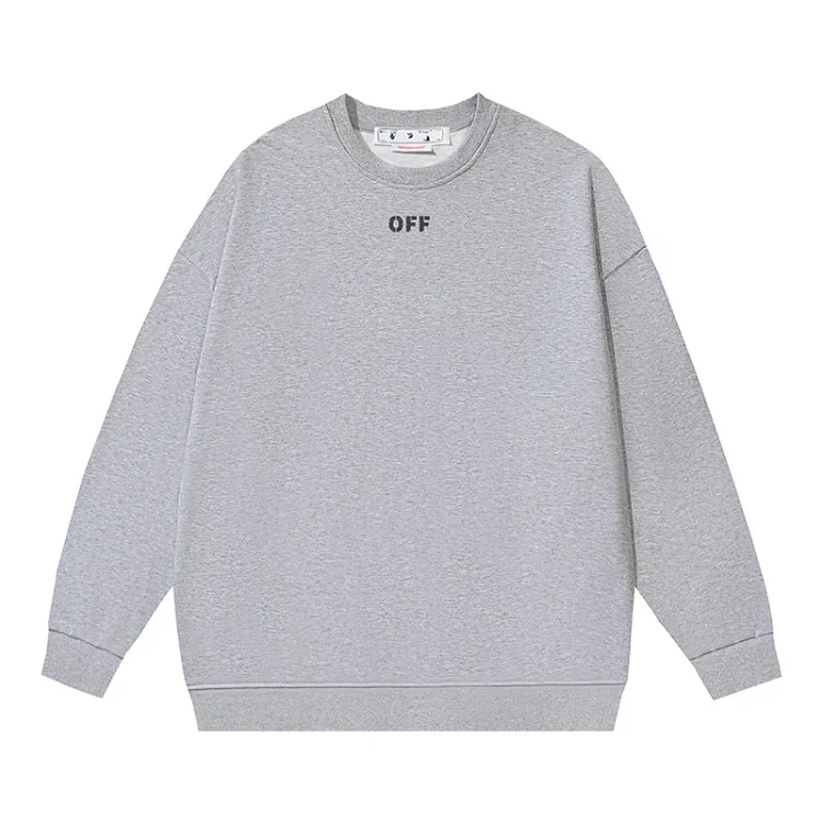 OW arrow oil painting simple printed pullover terry style
