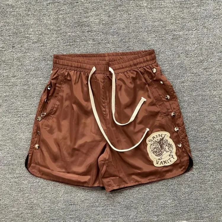 Saint letter towel embroidered hooded short-sleeved shirt casual shorts suit