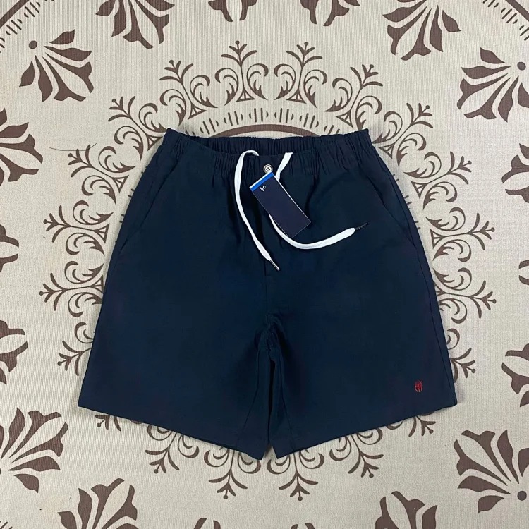 Ralph Lauren pony label pure cotton zipper summer loose wide-leg pants casual breathable elastic waist shorts
