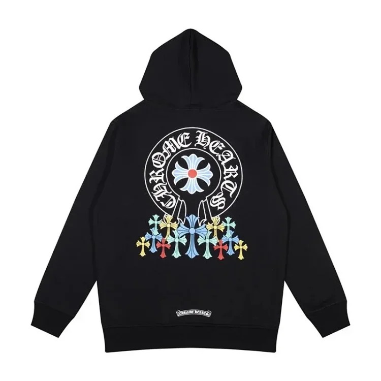 CH cross hooded sweatshirt is versatile and fashionable