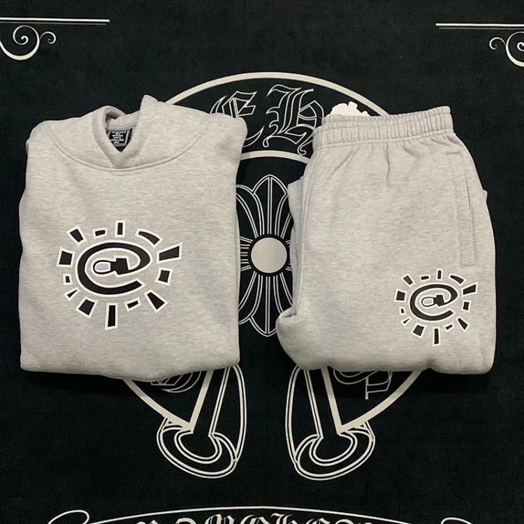 Sun roll plus velvet sweatshirt and sweatpants suit sweatshirt pants sports trousers