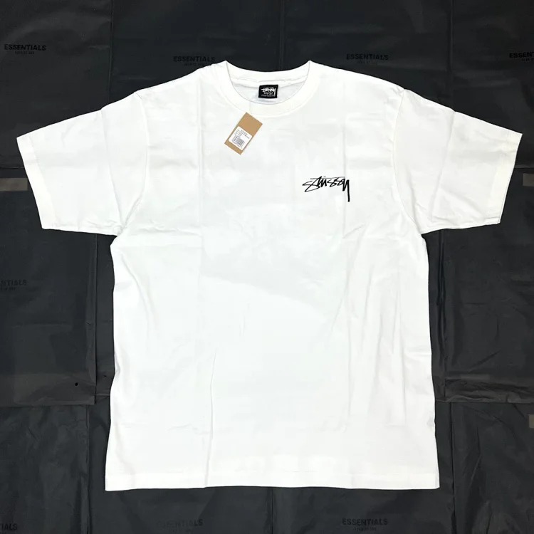 Stussy Work Shop Printed Short-sleeved Stussy Originated From the Surfing Mecca of Southern T-Shirt