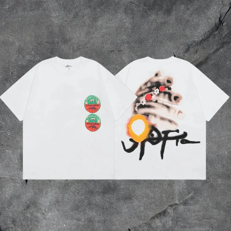 travis scott short-sleeved utopia ts joint utopia limited edition american high street t-shirt