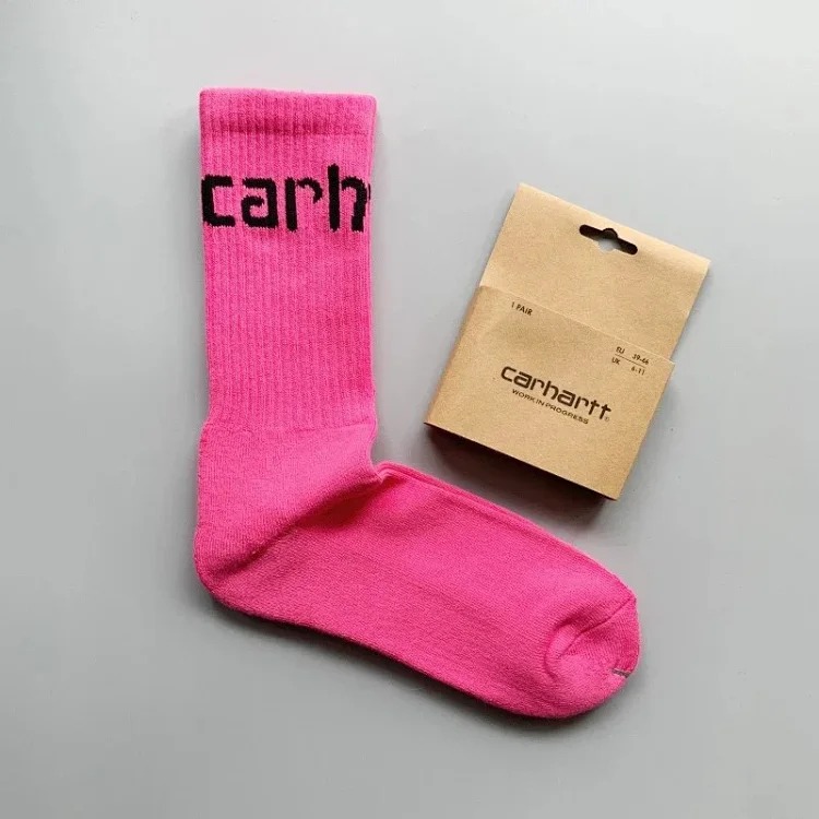 Carhartt Towel Bottom Gold Label Embroidery Simple Workwear Style Skateboard Sports Socks