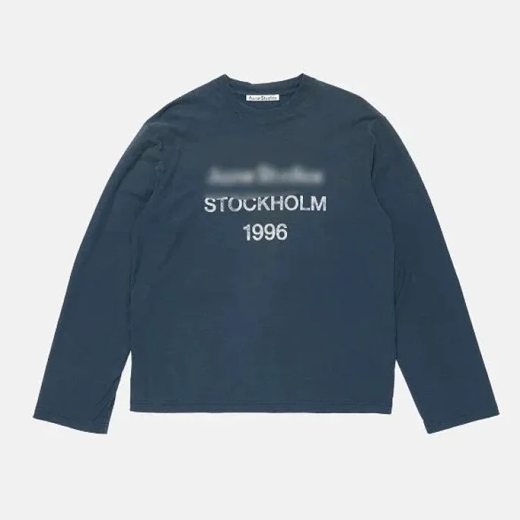 AC washed distressed printed 1996 short-sleeved sweatshirt hoodie