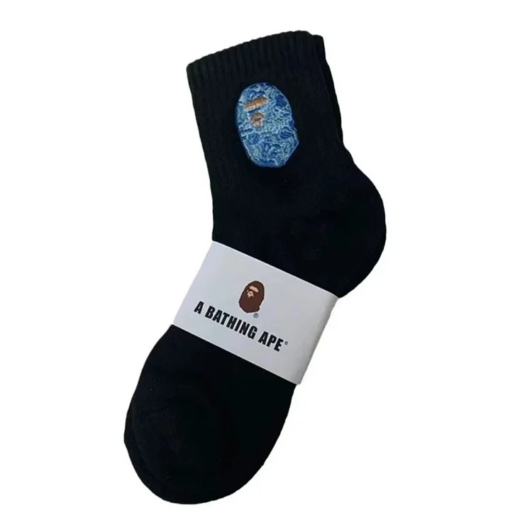 Towel Socks Japanese Trendy Socks High-tube Cotton Socks Sweat-absorbent White Socks Solid Color