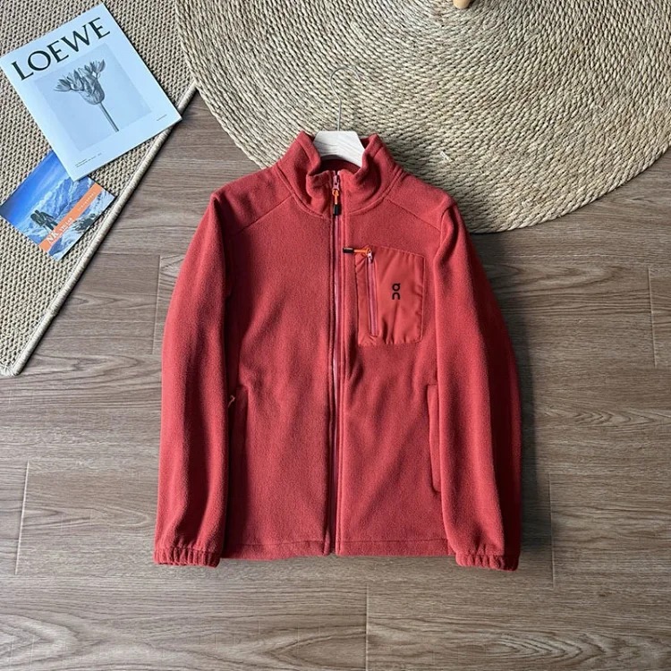 Double-sided stand-up collar warm fleece jacket, casual and versatile, same style for men and women