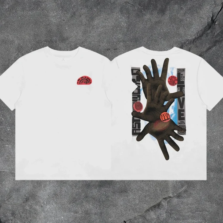 travis scott short-sleeved utopia ts joint utopia limited edition american high street t-shirt