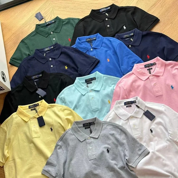 Ralph Lauren pony embroidered short-sleeved POLO shirt for men and women