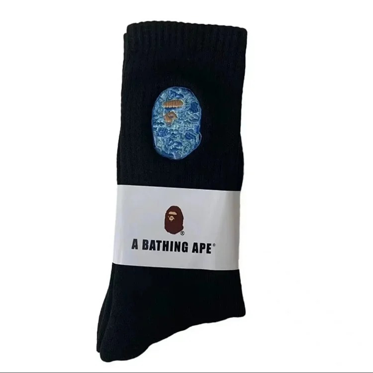 Towel Socks Japanese Trendy Socks High-tube Cotton Socks Sweat-absorbent White Socks Solid Color