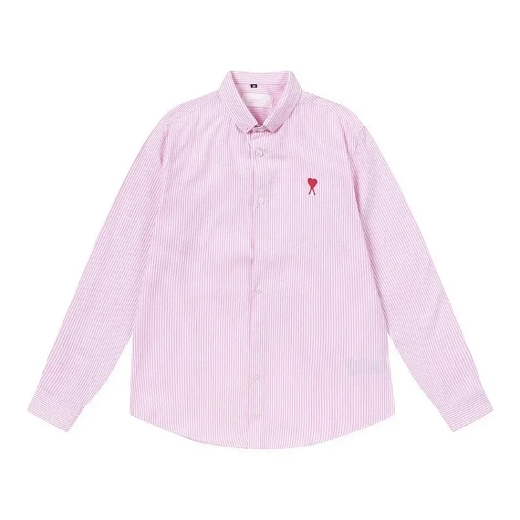 Love embroidered cotton shirt for men and women