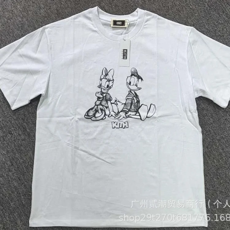 KITH Kitth Cartoon Animation Print Casual Loose Sports Short-sleeved T-shirt for